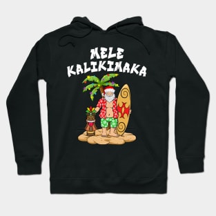 Mele Kalikimaka Merry Christmas Hawaiian Tiki Hoodie